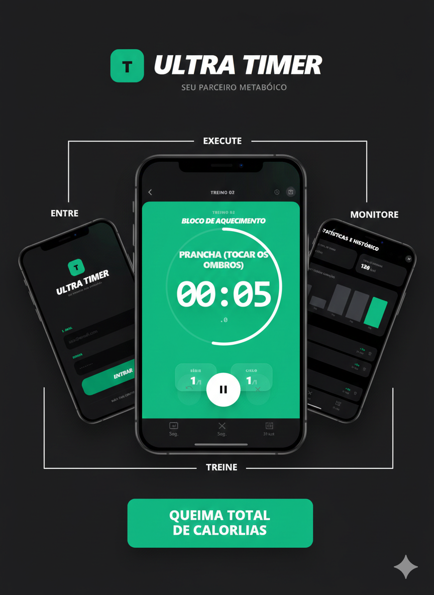Aplicativo Ultra Timer no Celular